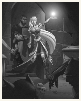 Katarina Vanth in the Catacombs